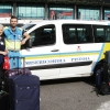 I volontari tornano alle loro case grazie all'aiuto dei volontari della Misericordia di Pistoia che sono andati a prenderli a Roma - Fiumicino