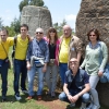 Il gruppo riunito nel sito archeologico di Lyta