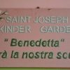 Targa ricordo del S.Joseph Kindergarden costruito da Gianna e Walter nel 2009