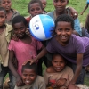 La gioia per un pallone