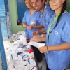 Alessia Fabio e Greta al lavoro