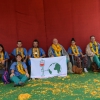 Tappeto  di fiori per noi a Vykundapuram