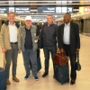 Architetto Alfredo Dr George Geometra Nello e il Prof Martin in arrivo all Areroporto di Fiumicino