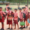 Alcuni alunni del Mary Matha English Medium High School